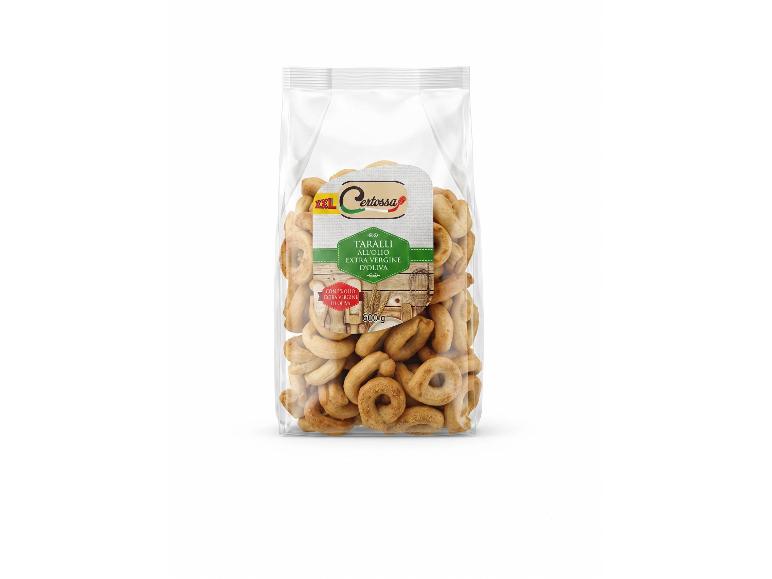 Confezione di taralli all'olio extra vergine d'oliva, 600g.
