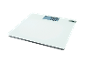 Bilancia pesapersone digitale bianca con display che mostra '0.0 kg'