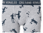 Boxer da uomo con stampa di calciatori e testo 'Cristiano Ronaldo' sull'elastico.