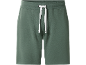Pantaloncini in pile kaki da uomo con coulisse bianca