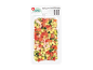 Mix surgelato di zucchine, gamberi e pomodori in vaschetta di plastica, 300g.