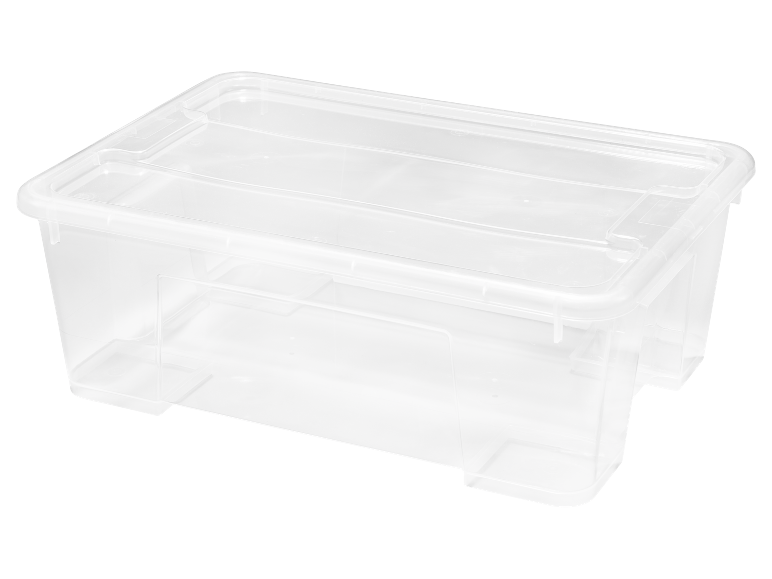 Contenitore in plastica trasparente con coperchio