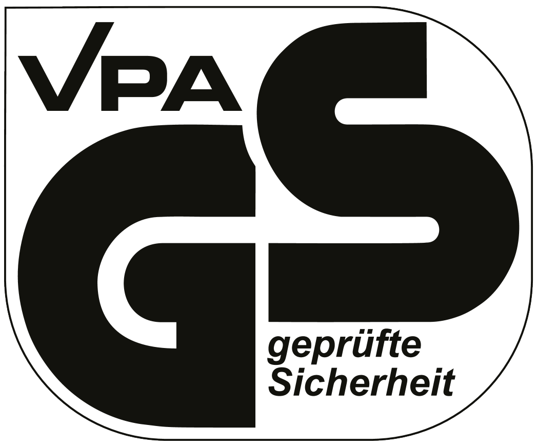 Certificato VPA GS: geprüfte Sicherheit (sicurezza testata).