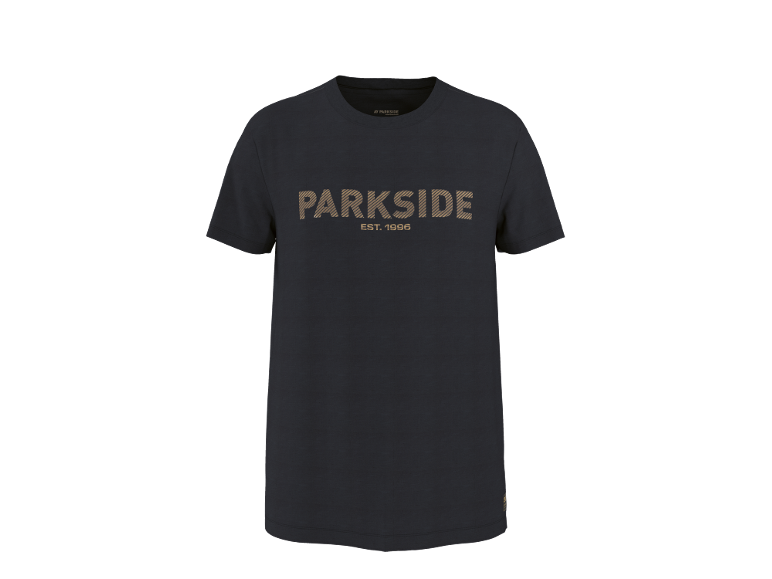 Maglietta blu scuro con la scritta «PARKSIDE EST. 1996» sul petto.