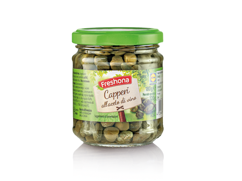 Capperi all’aceto di vino Freshona in offerta da Lidl