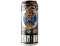 Lattina di birra Imperial Stout con illustrazione steampunk di un uomo con cappello e occhiali.