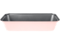 Stampo da pane rosa con rivestimento antiaderente.