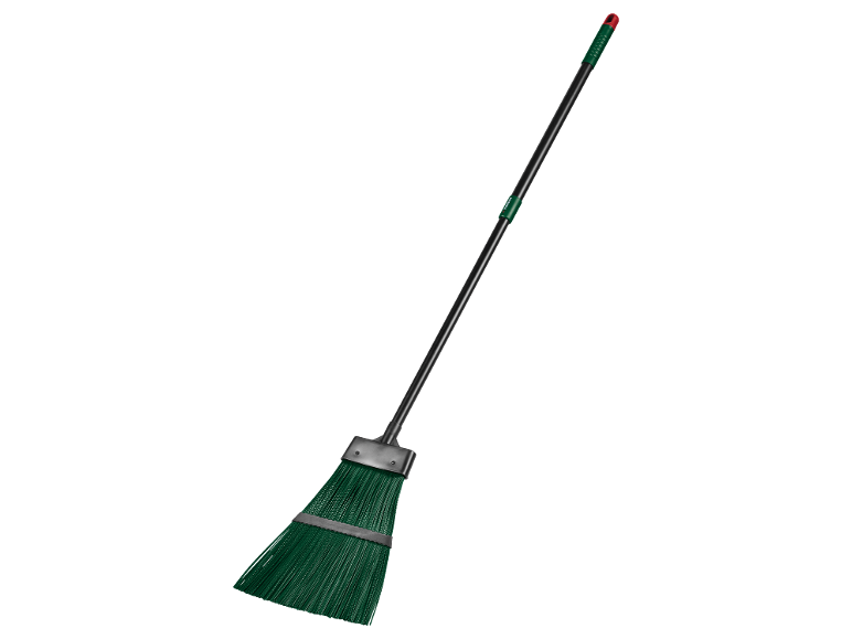 Scopa verde con manico nero