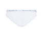 Slip bianco con elastico in vita con logo