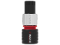 Connettore per tubo nero e bianco con anello rosso e testo PERFORMANCE