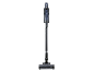 Scopa elettrica senza fili con dettagli blu e spazzola Power Brush.