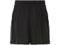 Pantaloncini neri con elastico in vita.
