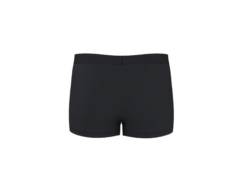 Boxer neri da uomo, vista posteriore