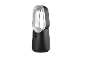Ventilatore senza pale nero e argento con display digitale che mostra '10'.