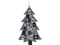 Calendario dell'Avvento in feltro a forma di albero di Natale con tasche numerate da 1 a 24.