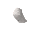 Calzino corto grigio chiaro con taglia 35-38 visibile sotto.