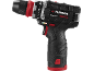 Trapano/avvitatore a batteria con corpo nero e rosso e la scritta 'BRUSHLESS PERFORMANCE'.