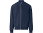 Giacca bomber blu scuro da uomo con cerniera.
