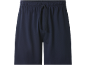 Pantaloncini sportivi blu scuro con coulisse in vita.