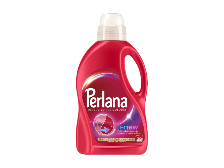 Detersivo rosso per capi colorati, rinnova colori e fibre, 28 lavaggi.