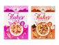 Due scatole di cereali: Special Flakes Red Berries (59% cereali integrali, 4,5% frutti di bosco) e Dark Chocolate (54% cereali integrali, 13% cioccolato fondente).