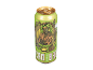Lattina di birra IPA Radler verde con illustrazione di una donna in stile steampunk.