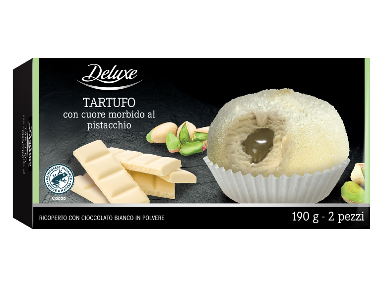Tartufo con cuore al pistacchio