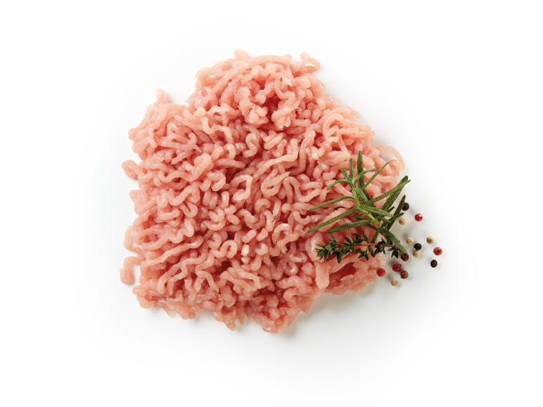 Carne macinata di maiale con rosmarino, timo e grani di pepe