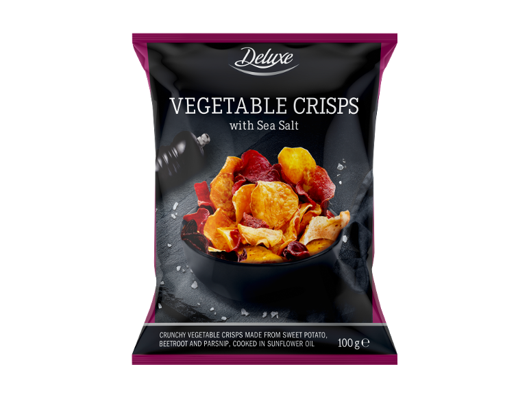 Chips di verdure con sale marino Deluxe in offerta da Lidl