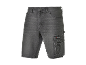 Pantaloncini in denim grigio con tasche cargo e passante per attrezzi.