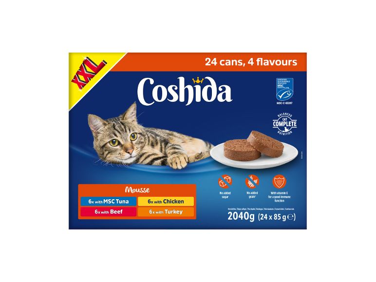 CIBO UMIDO GATTI MOUSSE CARNE PESCE