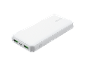 Power bank bianco con porte USB e il logo 'TRONIC' sulla parte superiore.