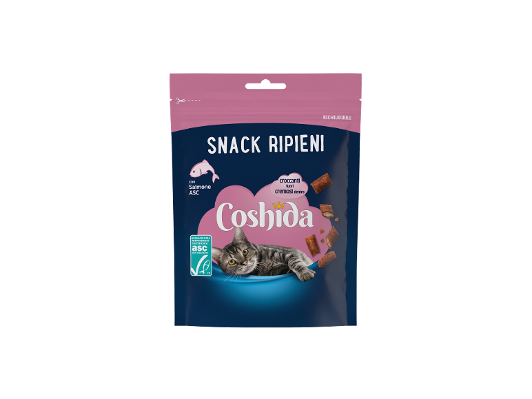 Snack ripieni per gatti