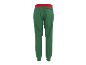 Pantaloni della tuta verdi con elastico rosso in vita e taschino con 'EST. 1996'