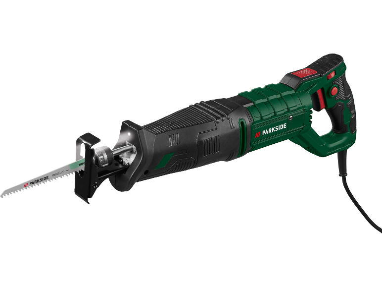 Sega a sciabola elettrica verde e nera con lama per legno