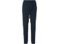 Pantaloni da uomo blu scuro con elastico in vita e coulisse.