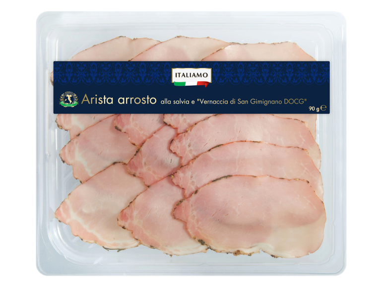 Arista arrosto affettata con salvia e Vernaccia di San Gimignano DOCG, 90g