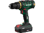 Trapano avvitatore a batteria verde e nero con batteria da 2.0Ah