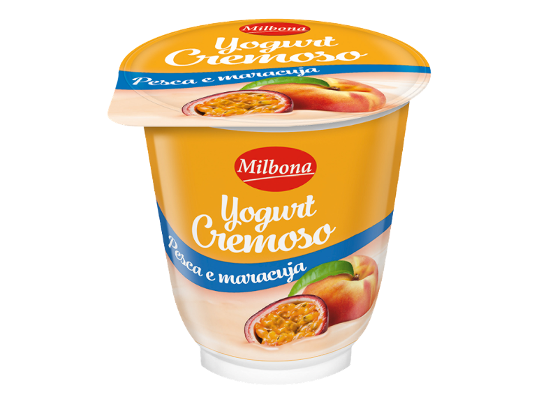 Yogurt cremoso alla pesca e maracuja