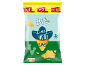 Busta XXL di tortilla chips salate con sombrero e baffi.