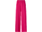 Pantaloni ampi fucsia da donna con vita elasticizzata.