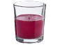 Candela rossa in contenitore di vetro