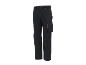 Pantaloni da lavoro grigio scuro con accenti gialli e tasche multiple