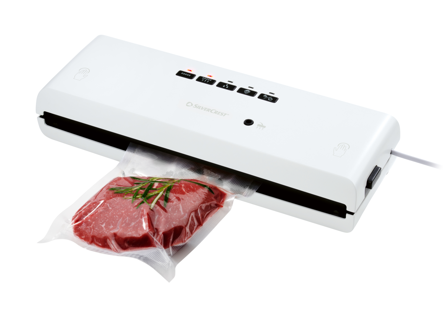 Macchina Sottovoto Per Alimenti Con 3 Adattatori Valvola – 125W, 5 Spie, Funzioni Wet E Soft – Include Rotolo 3m E Vaschetta - 3