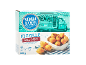 Scatola di pizzelle allo speck, con un food truck sullo sfondo.
