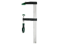 Morsetto a F con manico verde e scritta DIN 5117, 400X120-30X8