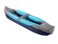 Kayak gonfiabile blu e grigio con il marchio CRIVIT.