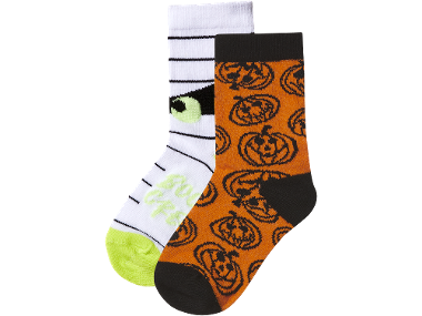 LUPILU Calze di Halloween per bambini, 2 paia