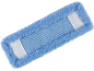 Panno per mocio in microfibra blu con bordi in peluche