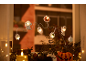 Luci a stringa di Halloween con forme di mummia, fantasma, zucca e bulbo oculare, con candele.